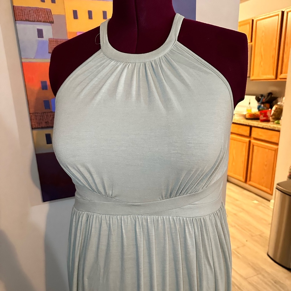 Torrid Seafoam Halter Maxi dress